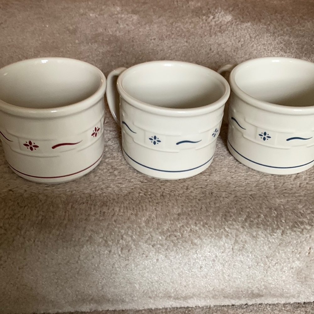 Longaberger soup mugs